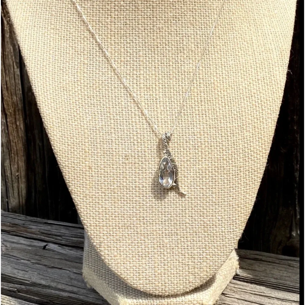 White Topaz Necklace - Picture 5 of 16